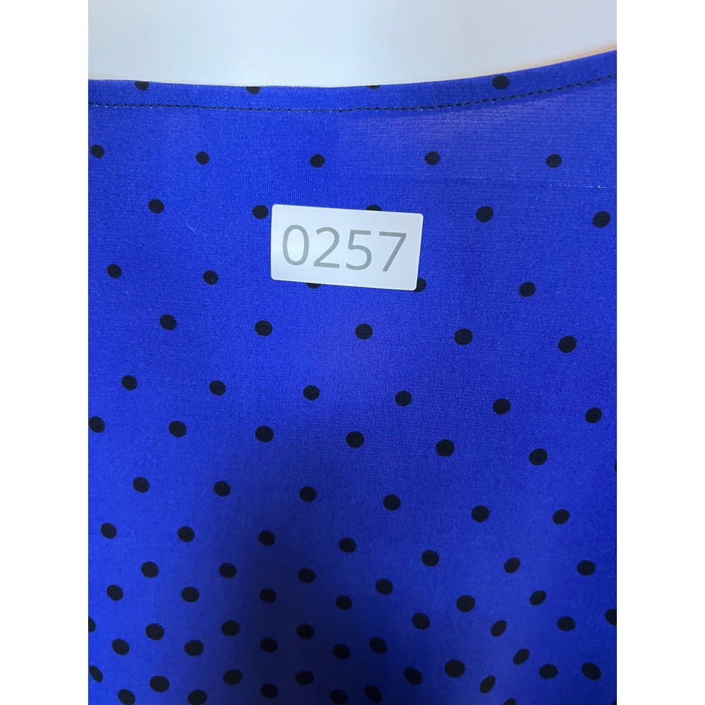 Chico's Womens Top Polka Dot Ombre Blue Size 3 - Picture 7 of 7